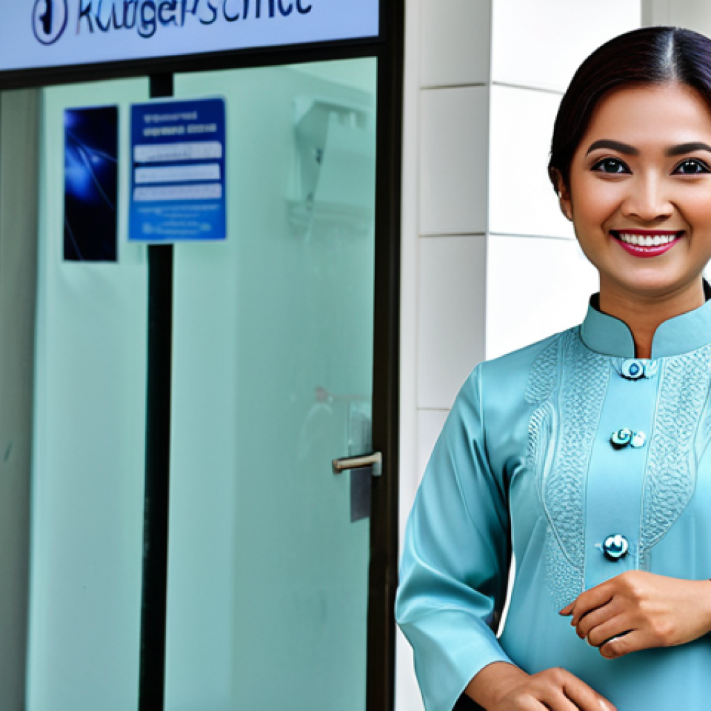 **

"A Malaysian woman, fully clothed in a modest baju kurung, smiling confidently in front of a modern eye clinic in Kuala Lumpur, appropriate content, safe for work, perfect anatomy, professional lighting, showcasing advancements in eye care, family-friendly."

**